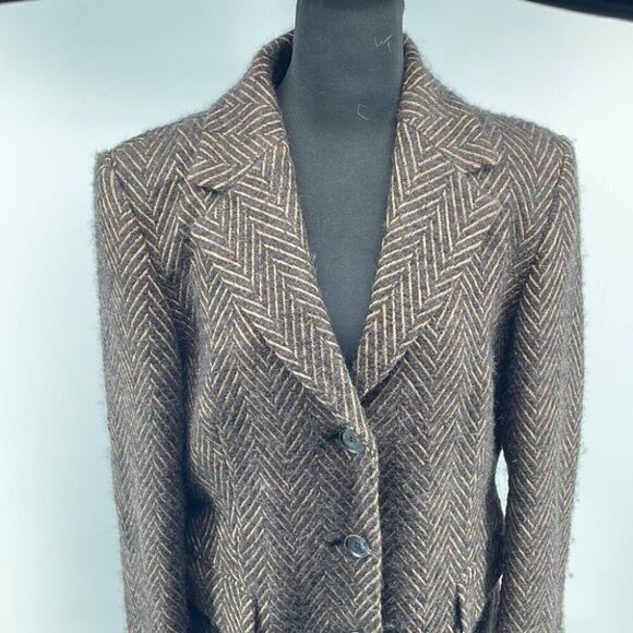 𝅺maura by Claudia Strater wool alpaca blend coat jacket overcoat warm soft sz M - Picture 8 of 12